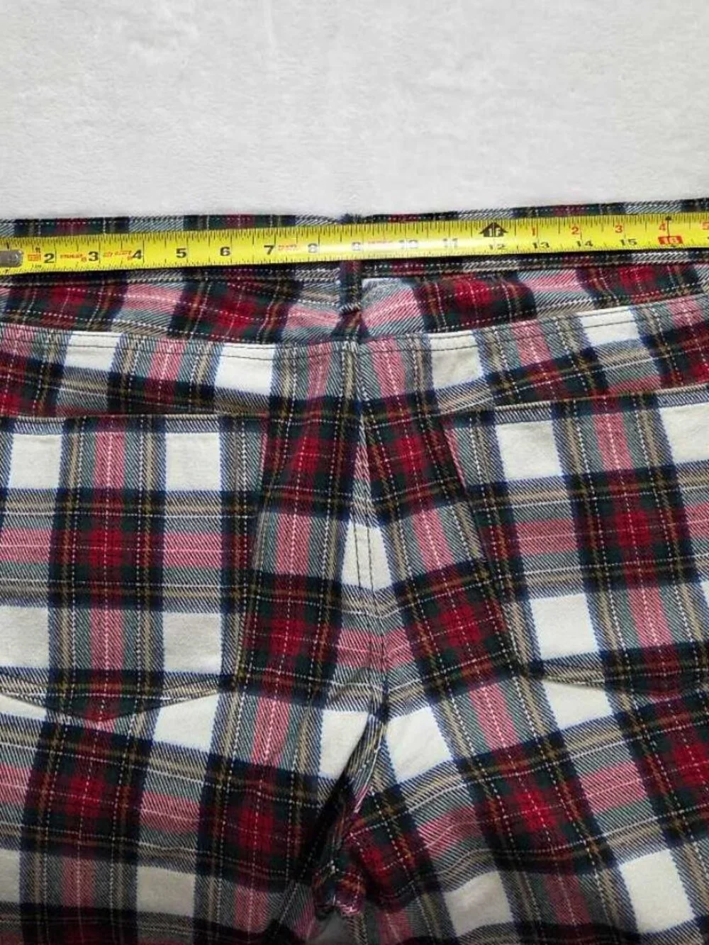 New 33x30 J.Crew classic 5-pocket twill pant in Christmas Stewart tartan plaid